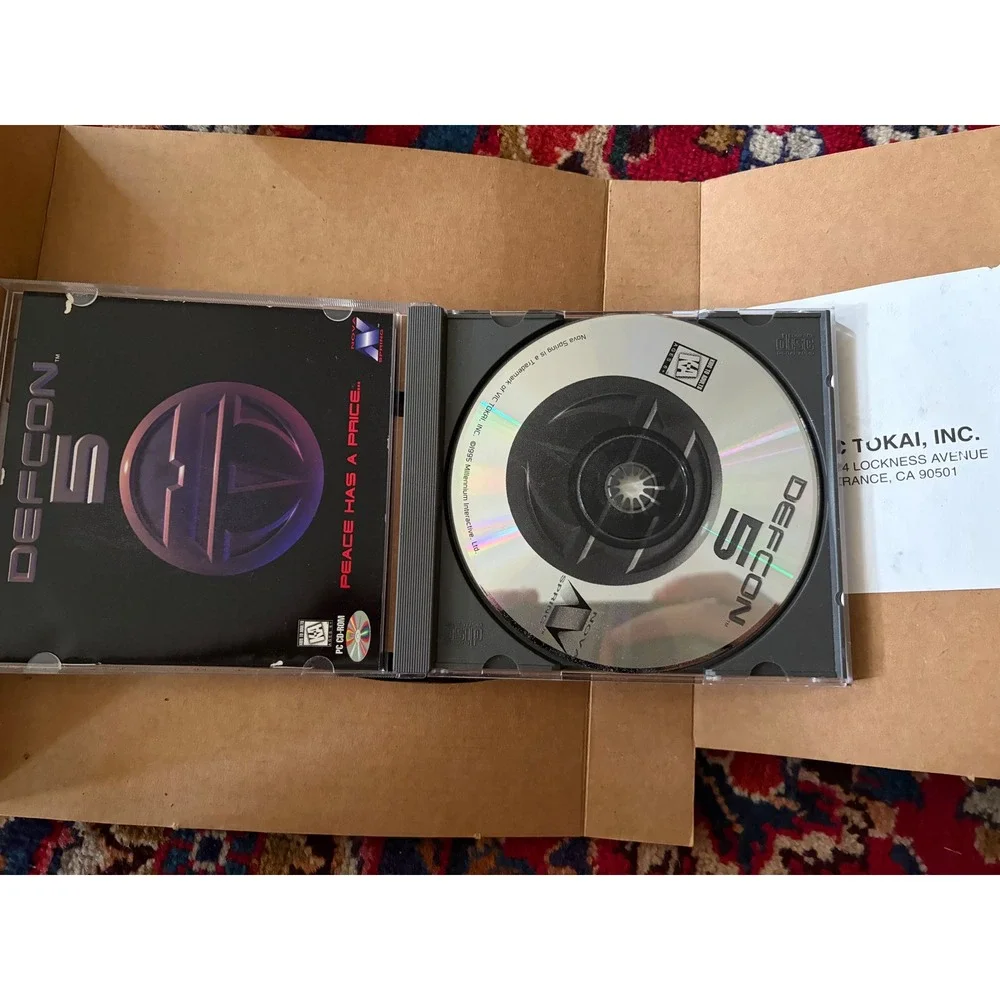 Defcon 5 PC CD-ROM Big Box 1995 Vic Tokai Nova Spring Vintage Computer Game